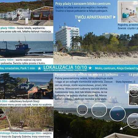 Apartament Z Panoramicznym Widokiem Na Morze Blisko Plazy I Centrum Pl Eng De Miedzyzdroje Exteriör bild